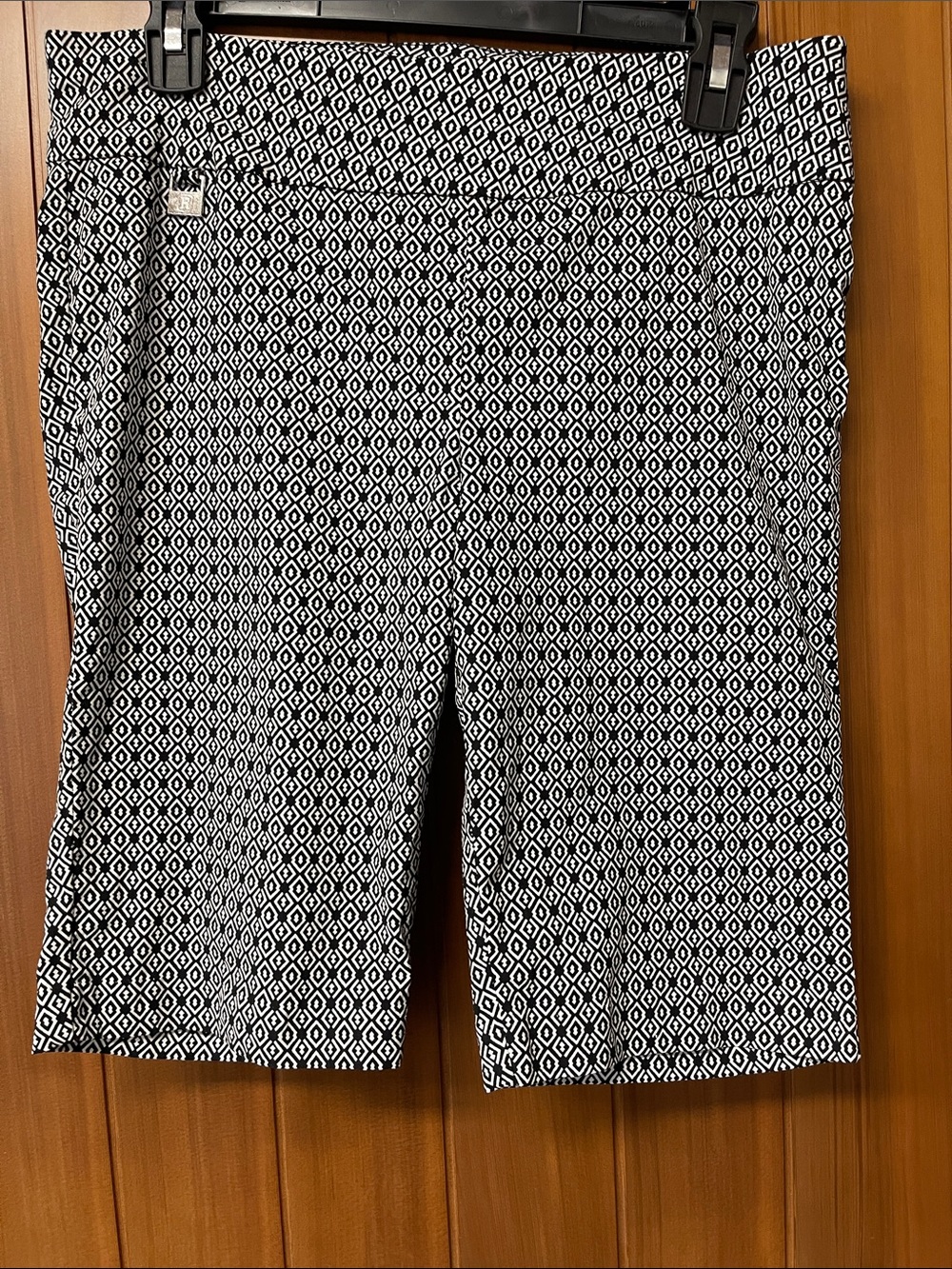 Rafaella Comfort Geometric Bermuda Pull-on Shorts Size 10